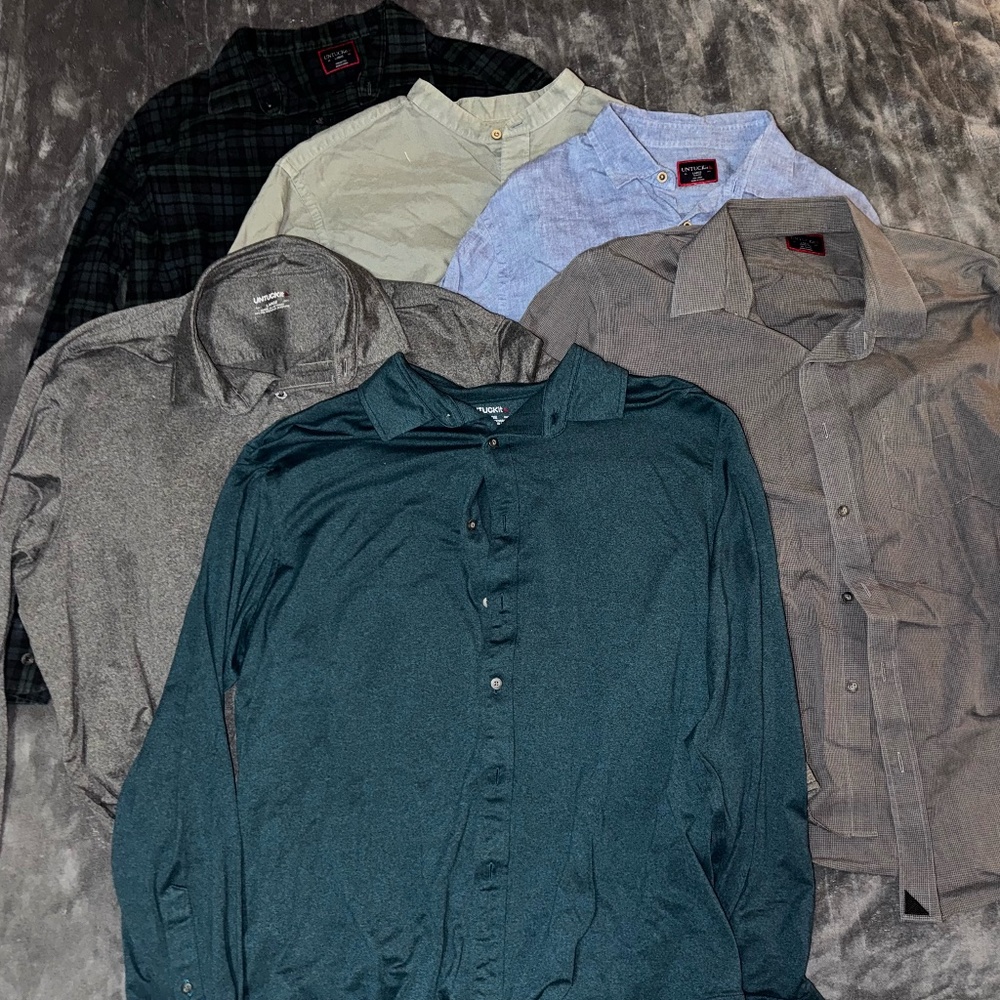 Lot of 6 UNTUCKit Men's Button Downs